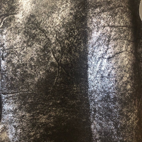 Jolie & Joy/ NWT/ pull on pants/ black and silver shimmer/ L - Picture 7 of 14